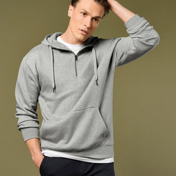 Regular fit 1/4 zip hoodie Thumbnail