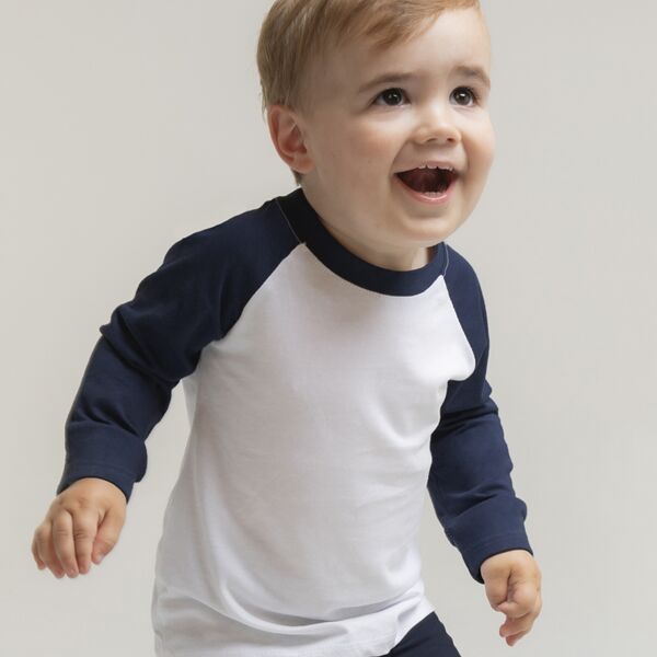 Larkwood Baby/Toddler Long Sleeve Baseball T-Shirt Thumbnail