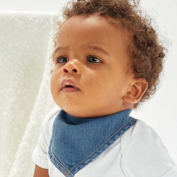 Baby Rocks Denim Bandana Bib Thumbnail