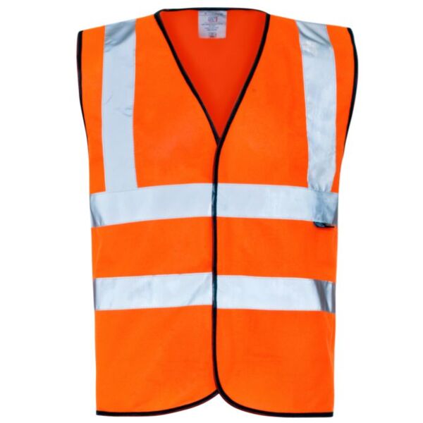 Supertouch Hi Vis Orange Velcro Vest Thumbnail
