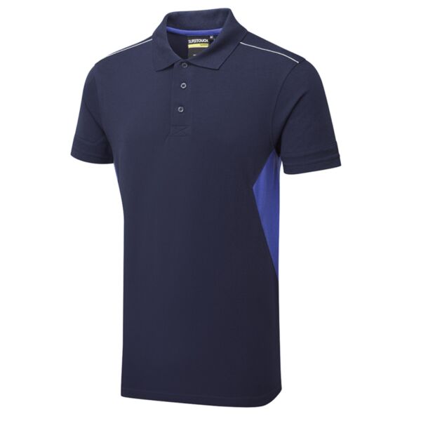 System Eco Work Navy/Royal Blue Men’s Polo Shirt Thumbnail
